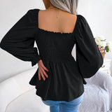 Women's Fashion Designer Ruffled S-XL Long-Sleeve Tops-Women's Fashion Designer Long-Sleeve Tops-Women&#x27;s fashion designer plus size clothes