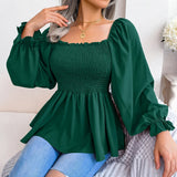 Women's Fashion Designer Ruffled S-XL Long-Sleeve Tops-Women's Fashion Designer Long-Sleeve Tops-Women&#x27;s fashion designer plus size clothes