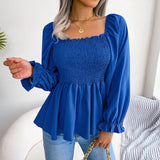 Women's Fashion Designer Ruffled S-XL Long-Sleeve Tops-Women's Fashion Designer Long-Sleeve Tops-Women&#x27;s fashion designer plus size clothes