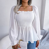 Women's Fashion Designer Ruffled S-XL Long-Sleeve Tops-Women's Fashion Designer Long-Sleeve Tops-Women&#x27;s fashion designer plus size clothes