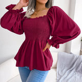 Women's Fashion Designer Ruffled S-XL Long-Sleeve Tops-Women's Fashion Designer Long-Sleeve Tops-Women&#x27;s fashion designer plus size clothes