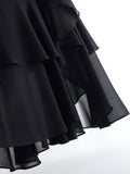 Women's Fishtail Chiffon Fashion Designer 3-5XL Midi Skirts (Plus Size)