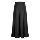 Women's Fishtail Fashion Designer Faux Satin Skirts (Long)-Women's Fashion Designer Skirts