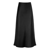 Women's Fishtail Fashion Designer Faux Satin Skirts (Long)-Women's Fashion Designer Skirts