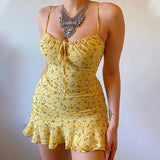 Women's Floral Camisole Fashion Designer S-5XL Short Dresses (Plus Size)
