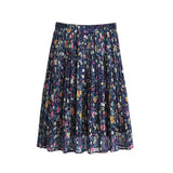 Women's Floral Chiffon A-Line 5-8XL Fashion Designer Midi Skirts (Plus Size)