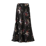 Women's Floral Fashion S-L Designer Korean Fishtail Skirts (Long)-Women's Fashion Designer Skirts-International Women's Clothing