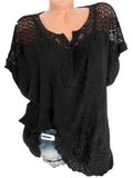Women's Floral Transparent 6XL Blouse Fashion Designer T-Shirts (Plus Size)-Women's Tops Fashion Designer Plus Size T-Shirts / Blouses