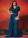 Women's Formal Party Fashion Designer 2-4XL Long Dresses (Plus Size)