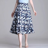 Women's Geometric Patterns M-4XL Fashion Designer Midi Skirts (Plus Size)