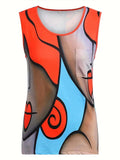 Women's Geometric Printed Fashion Designer 1-7XL Singlets (Plus Size)-Women's Tops Fashion Designer Singlets