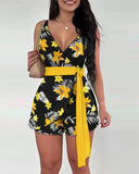 Women's Geometrical S-3XL Fashion Designer Playsuit Rompers-Women's Fashion Designer Rompers / Jumpsuits-black-Women&#x27;s fashion designer plus size clothes