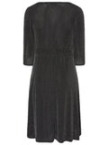 Women's Glitter Cocktail L-8XL Fashion Designer Midi Dresses (Plus Size)-