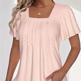 Women's Hallow Out Fashion Designer 2-5XL Blouse T-Shirts (Plus Size)