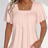 Women's Hallow Out Fashion Designer 2-5XL Blouse T-Shirts (Plus Size)