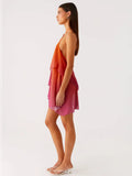 Women's Halter Backless Fashion Designer Chiffon S-L Dresses (Short)-Women's Fashion Designer Dresses-International Women's Clothing