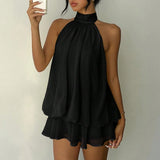 Women's Halter S-2XL Neck Tops Fashion Designer Backless Singlets