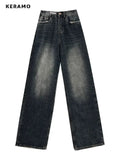 Women's High Waist Baggy Jeans Fashion Designer Pants