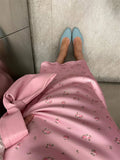 Women's High Waist M-L Fashion Designer Satin Skirts (Long)-Women's Fashion Designer Skirts-Women&#x27;s fashion designer plus size clothes
