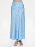 Women's High Waist M-L Fashion Designer Satin Skirts (Long)-Women's Fashion Designer Skirts-Women&#x27;s fashion designer plus size clothes