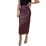Women's High Waist Fashion Designer Asymmetrical Skirts (Midi)-Women's Fashion Designer Skirts