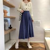 Women's High Waist Pleated Fashion Designer Skirts (Midi)-Women's Fashion Designer Skirts