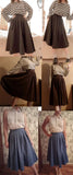 Women's High Waist Pleated Fashion Designer Skirts (Midi)-Women's Fashion Designer Skirts
