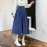 Women's High Waist Pleated Fashion Designer Skirts (Midi)-Women's Fashion Designer Skirts