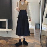Women's High Waist Pleated Fashion Designer Skirts (Midi)-Women's Fashion Designer Skirts