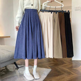 Women's High Waist Pleated Fashion Designer Skirts (Midi)-Women's Fashion Designer Skirts