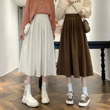 Women's High Waist Pleated Fashion Designer Skirts (Midi)-Women's Fashion Designer Skirts
