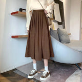 Women's High Waist Pleated Fashion Designer Skirts (Midi)-Women's Fashion Designer Skirts