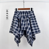 Women's High Waist Ruffle Layered Fashion Designer Bow Tie Mini Skirts (Short)-Women's Fashion Designer Skirts