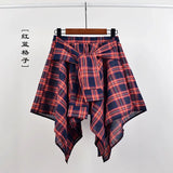 Women's High Waist Ruffle Layered Fashion Designer Bow Tie Mini Skirts (Short)-Women's Fashion Designer Skirts