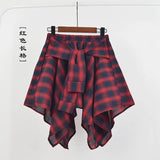 Women's High Waist Ruffle Layered Fashion Designer Bow Tie Mini Skirts (Short)-Women's Fashion Designer Skirts
