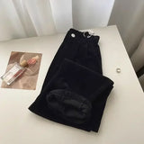 Women's High Waist S-2XL Fashion Designer Corduroy Straight Pants