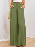 Women's High Waist S-2XL Fashion Designer Draw String Pants-Women's Fashion Designer Leggings / Pants-army green-Women&#x27;s fashion designer plus size clothes