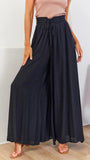 Women's High Waist S-2XL Fashion Designer Draw String Pants-Women's Fashion Designer Leggings / Pants-black-Women&#x27;s fashion designer plus size clothes