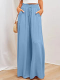Women's High Waist S-2XL Fashion Designer Draw String Pants-Women's Fashion Designer Leggings / Pants-SKY BLUE-Women&#x27;s fashion designer plus size clothes
