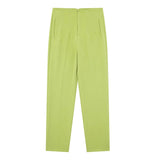 Women's High Waist S-2XL Office Fashion Designer Pants