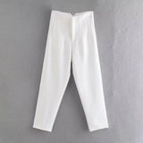 Women's High Waist S-2XL Office Fashion Designer Pants