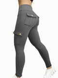 Women's High Waist S-XL Stretchy Fashion Designer Leggings-Women's Fashion Designer Leggings / Pants-International Women's Clothing