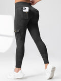 Women's High Waist S-XL Stretchy Fashion Designer Leggings-Women's Fashion Designer Leggings / Pants-International Women's Clothing