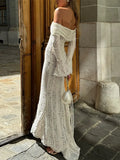 Women's Hollow Out Mermaid Fashion Designer Dresses (Long)-Women's Fashion Designer Dresses