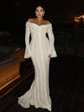 Women's Hollow Out Mermaid Fashion Designer Dresses (Long)-Women's Fashion Designer Dresses