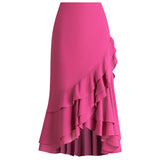 Women's Irregular Chiffon M-3XL Fashion Designer Fishtail Skirts (Midi)