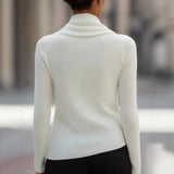 Women's Irregular Collar Tops Fashion Designer Knitted S-2XL Cardigans