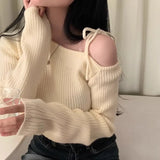 Women's Irregular Fashion Designer Collar Tied S-XL Cardigans-Women's Fashion Designer Jerseys Tops-APRICOT-Women&#x27;s fashion designer plus size clothes