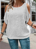Women's Jacquard 1-5XL Blouse Tunic Fashion Designer T-Shirts (Plus Size)