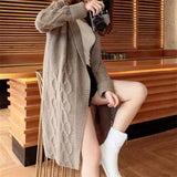 Women's Jacquard Knitted 2-5XL Fashion Designer Cardigans (Plus Size)
